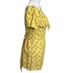 With Jean Loretta Cherry Puff Sleeve Mini Dress Women’s Size XS Yellow Cottageco Photo 4