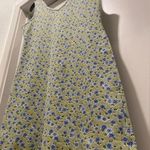 VTG 90s David Wayne Green & Blue Spring Ditsy Floral V Photo 8