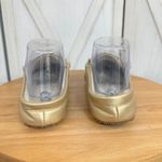 Lands' End Lands’‎ End Snowflake Fur Lined Moccasin Slipper Loafer Metallic Gold Size 8 Photo 5