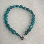 Turquoise The Lucky Stone Necklace and Bracelet Set Large Stones New Long Blue Photo 6