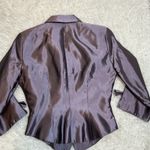 JS Collections  Women's Metallic Mauve Blazer Jacket Bow Sleeve Sparkle Buttons 8 Photo 3