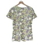 Kate Spade NWT Kate Quinn Women’s Floral Short Sleeve Top in Green Purple White Size XS Photo 1