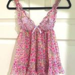 Victoria's Secret Victoria’s Secret rare Y2K top babydoll coquette size S barbiecore floral pink‌‌ Photo 0