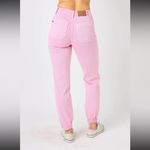 Judy Blue  High Waist Garment Dyed Pink Jogger Jeans Women's size 13/31 Photo 1