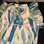 Elan  Women’s Blue Green Ruffle Midi Dress Small NWT Photo 12