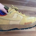 Nike  Airforce 1 Wild Sneakers, Wheat gold/Rugged Orange, Women's 7.5 Photo 7