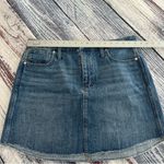 Madewell  Rigid A-Line Blue Denim Skirt Photo 6