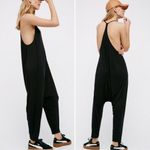 Free People Intimately  Women’s Really Racerback Slouchy Oversized Black Romper Photo 1