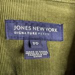 Jones New York Petite Dark Green Corduroy Jacket Women’s Size PP Button Down Photo 2