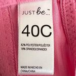 Just Be NWT Bra Womens 40C Pink Satin Stripe Underwire Adjustable Barbiecore Photo 3