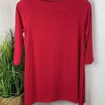 Chico's Chico’s Red 3/4 Sleeve Portrait Top Blouse NEW S Photo 0