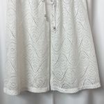 Catalina NWOT  Solid White Front Tie Swimsuit Coverup Bikini Cardigan Size Small Photo 3