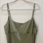 Reformation  Kailyn Silk Dress Midi Artichoke Green XL Photo 1