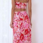 Hello Molly pink floral cut out dress Photo 1