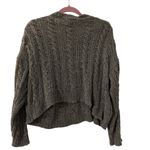 American Eagle  Cropped Sweater Women's Size Men Gray Cozy Winter Neutral Photo 1