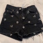 Topshop Floral Embroidered Mom Shorts Photo 0