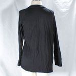 Classic Black Drape Open Cardigan Jennifer Aniston Style Casual Minimalist Size L Photo 3