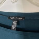 Eileen Fisher  GREEN BOAT NECK SHORT SLEEVE TUNIC TSHIRT SIZE US SMALL Photo 1