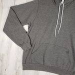Bella Canvas NWOT Bella + Canvas Heathered Grey Fleece Pullover Hoodie Women's Unisex Large Photo 2