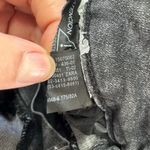 ZARA Jeans Womens 12 Midnight Black High Waist Skinny Raw Hem Cotton Photo 4