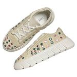 Free People NEW  Catch Me If You Can Crochet Platform Sneakers size 40 White Photo 0