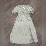 ASOS Curve Sage Green Midi Dress Size 14 Photo 3