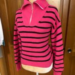 Lavishly Paris New! Women’s Striped Pattern Colorblock Drop Shoulder Sweater Photo 7
