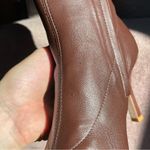 Reformation  Enis Stretch Leather Ankle Boot 8.5 in Chestnut Brown Photo 8