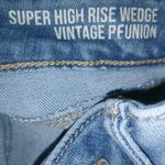 REWASH  5/27 Super High Rise Wedge Vintage Reunion Jeans Distressed Photo 6