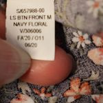 Old Navy Ditzy Floral Tiered Midi Dress Prairie Cottage Long Sleeve Retro Size M Photo 8