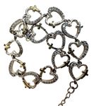 Rhinestone Heart cross Link Bracelet Photo 8