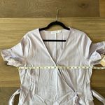 JustFab Ruffle True Wrap Dress Linen Blend Size XXL NWT Photo 10