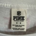 PINK - Victoria's Secret  NFL New England Patriots Glitter Logo White Tee Womens M Photo 3