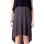 ALLSAINTS  Tella High Low black overlay grey tank dress women’s size 4 Photo 3