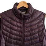 HeatKeep Womens Down Puffer Vest Size L Insulated Lightweight Outdoor Packable Purple Photo 1