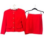 United Colors Of Benetton United Colors of Benetton Womens Suit Set Size 4 Vintage Business Elegant Skirt Photo 1