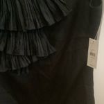 Lord and Taylor sleeveless ruffled front round neck black blouse tank top size 8 Photo 4