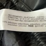 ZARA  Women's Faux Leather Black High Waisted Drawstring Jogger Sweat Pants Sz S Photo 5