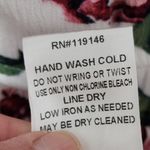 JODIFL white pink floral bell sleeve tiered mini dress size small Photo 6