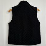 IZOD  Black Quilted Vest Women’s Size Medium Zip Up Classic Photo 2