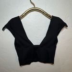 Free People  BLACK SEXY CROP TOP XS EUC LIKE NEW Photo 3