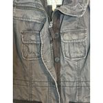 American Eagle Y2K Women's Vintage Jacket, Tactical, Button And Zip, Brown, S Photo 3