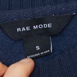 Rae Mode Womens Pullover Crewneck Sweatshirt Size S Blue Neutral Cozy‎ Staple Photo 3