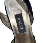 Bally Black Leather Sarand Slingback Sandals Heels Shoes size 8 Photo 3