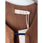 NWT Savannah Morrow Birdie Top in Cocoa Brown Cropped Long Sleeve Size Large Photo 6