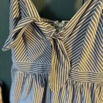Lulus NWOT Lulu Blue/White Striped Midi Dress, Sz L Photo 4