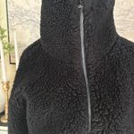 Lululemon Cinchable Fleece Zip-Up Jacket Sherpa Teddy In Black Size 4 Photo 4