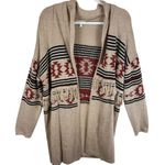 Maurice's Aztec Geo Duster Long Sleeve Fringe Open Cardigan Sweater Plus Size 1X Photo 2