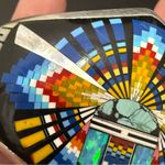 Vintage Native American Southwestern Sterling Multi Stone Inlay Cuff Bracelet Silver Photo 15