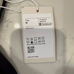 Halara  NWT Backless Tie Back Tiered Ruffle Flowy Mini Dress Women's Medium Black Photo 6